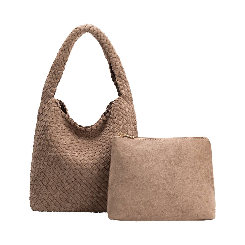 Johanna Clay Suede Shoulder Bag