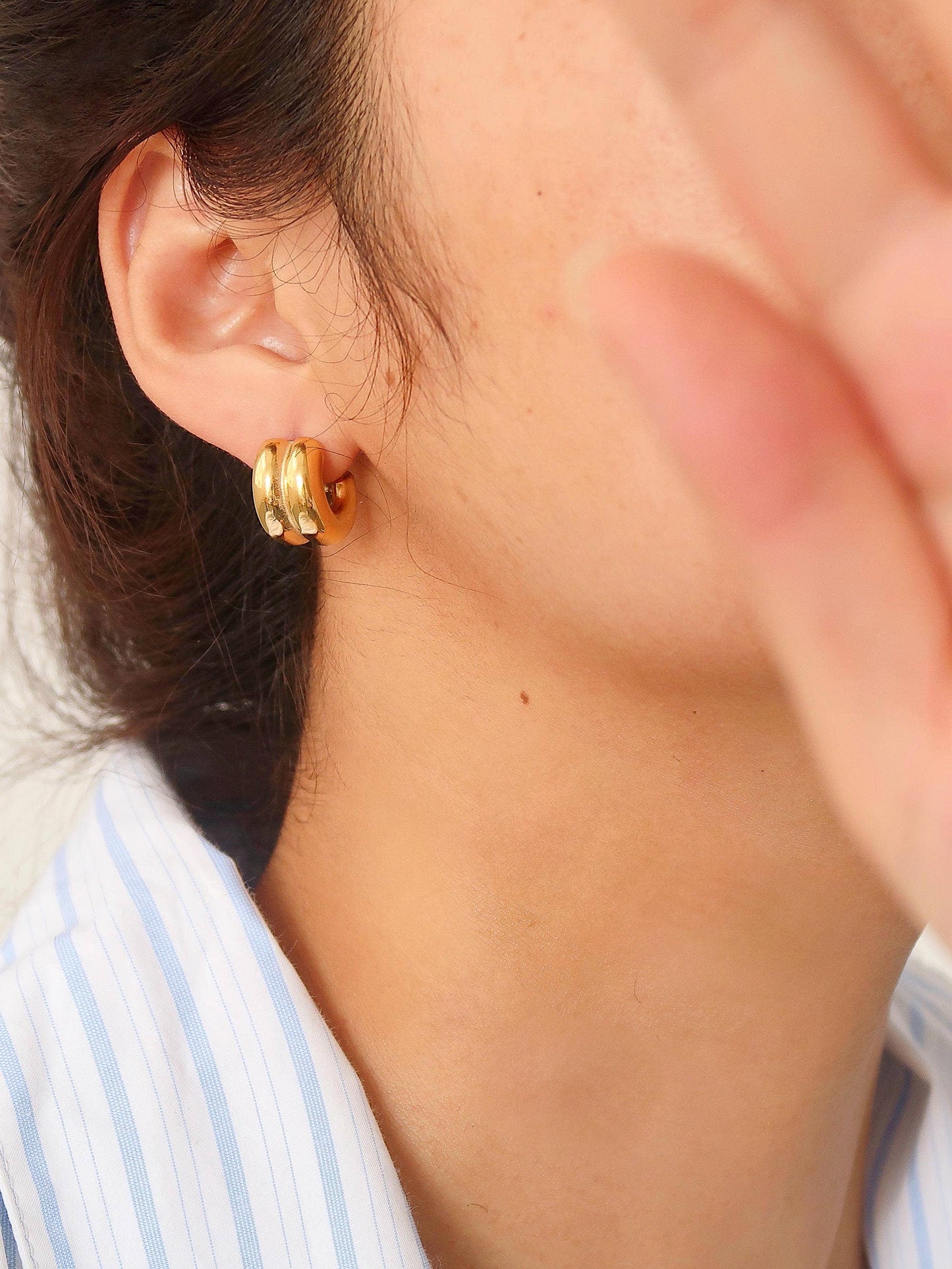 Emma Double C-Hoop Earring