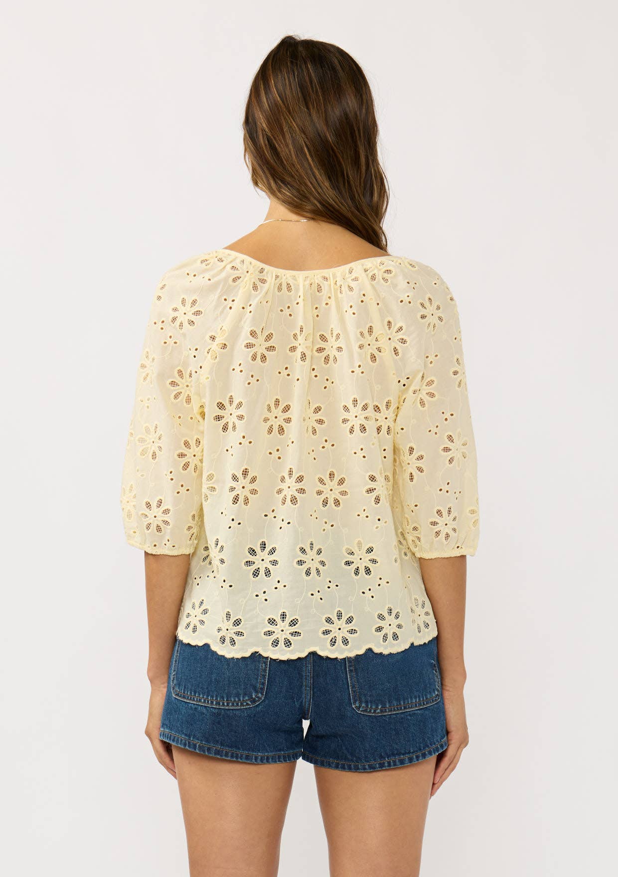 Nina Eyelet Top