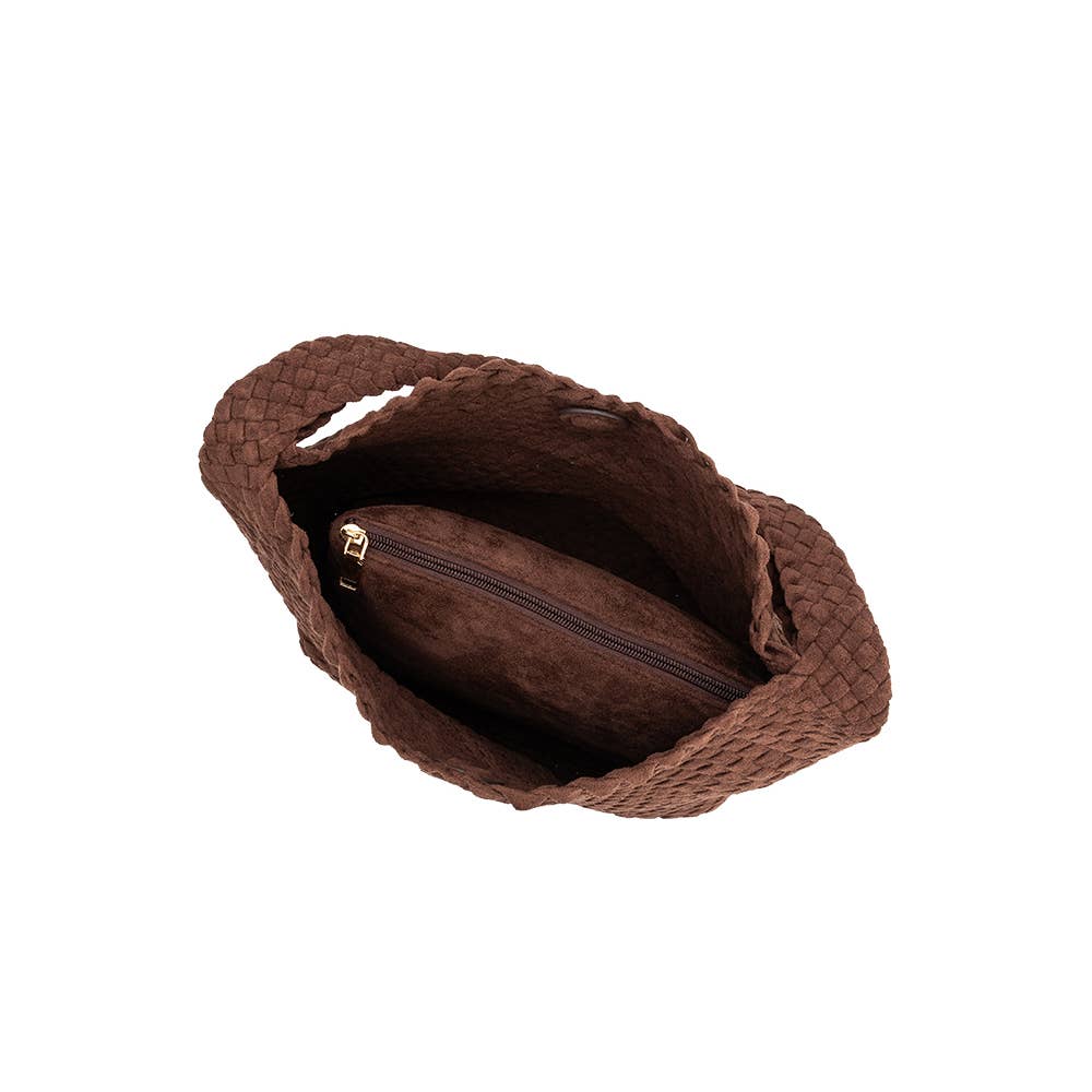 Johanna Tobacco Suede Shoulder Bag
