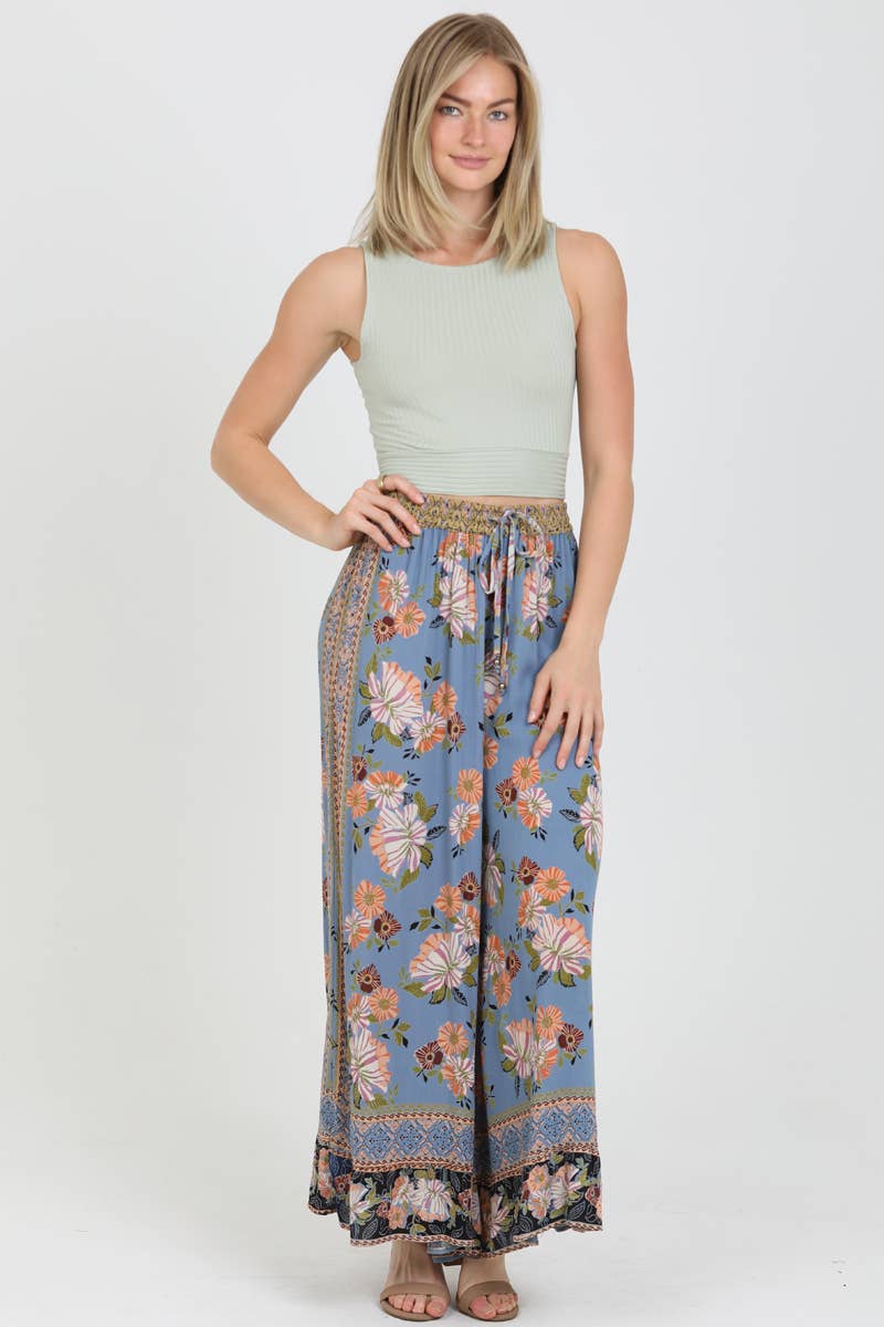 Floral Wide Leg Pant