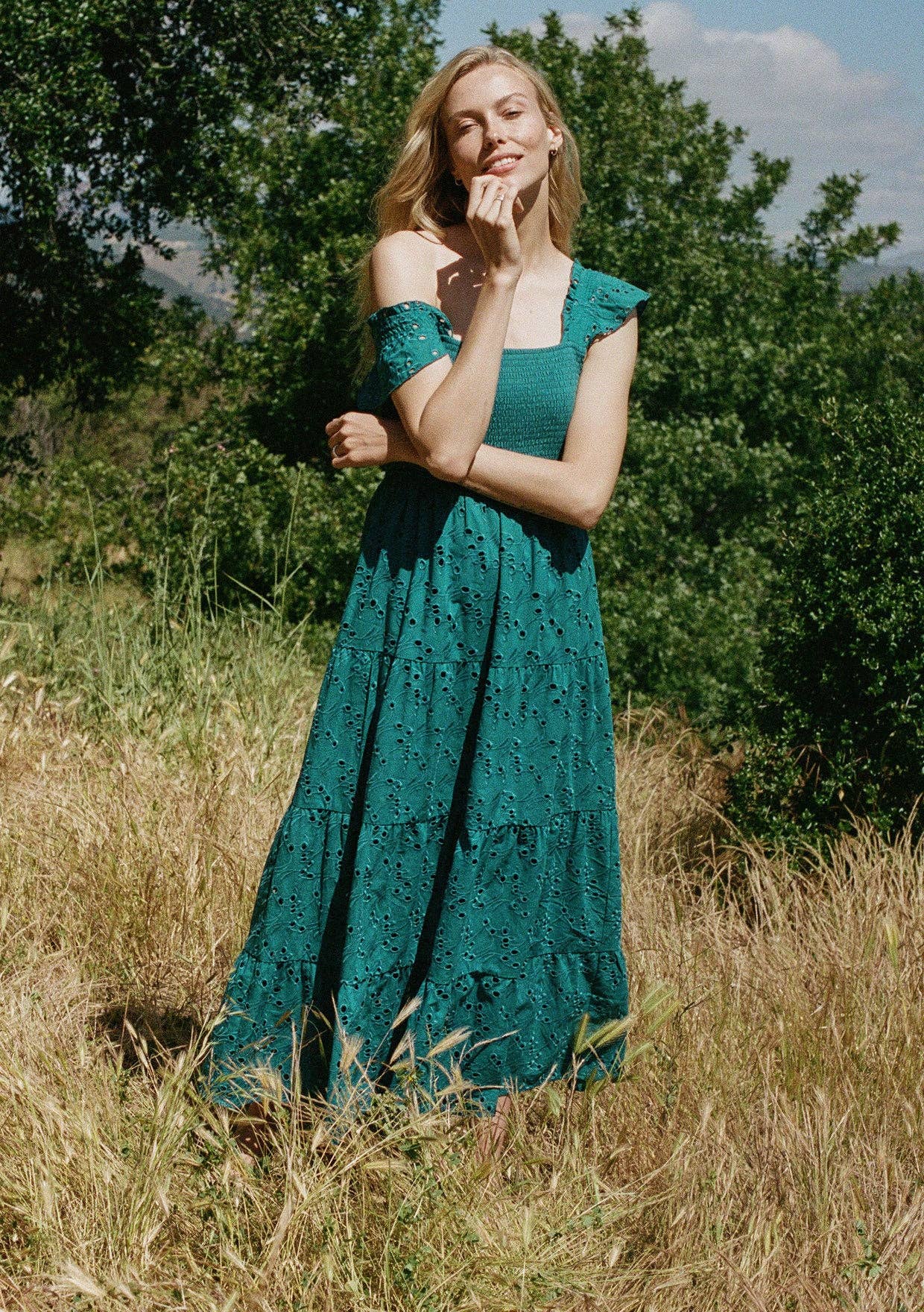 Flynn Smocked Maxi Dress