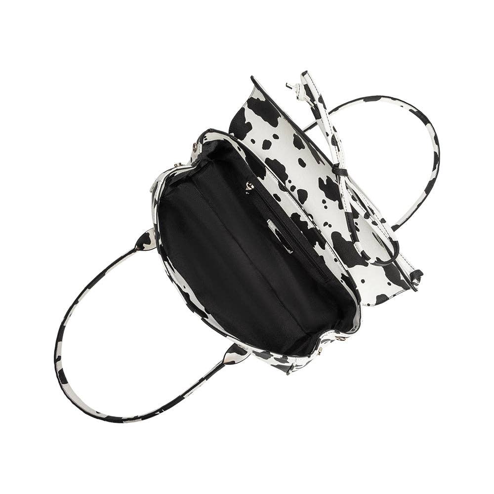 Bowie Cow Print Shoulder Bag