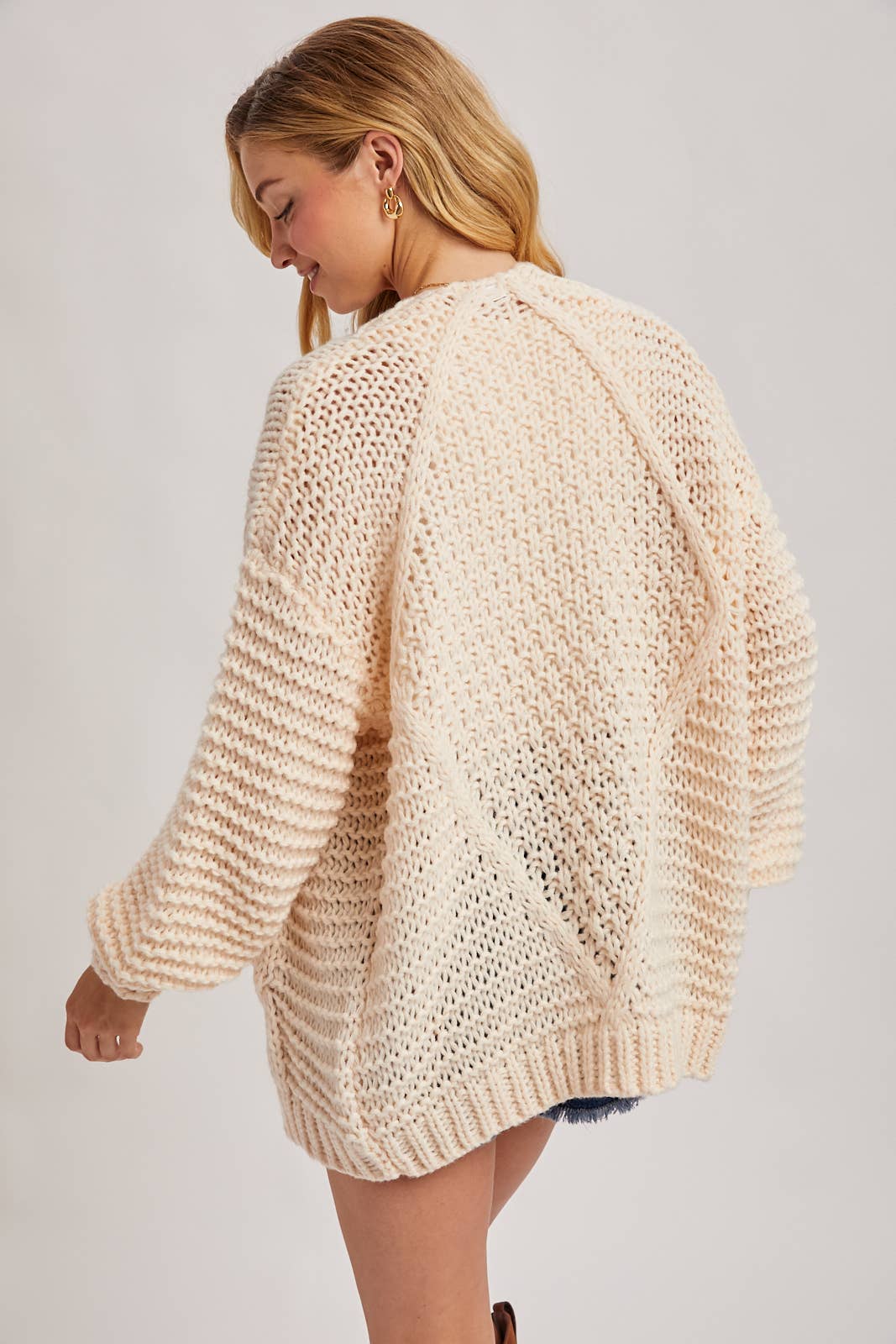 Chunky Cable Knit Cardigan