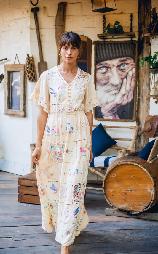 Hummingbird Panel Dress