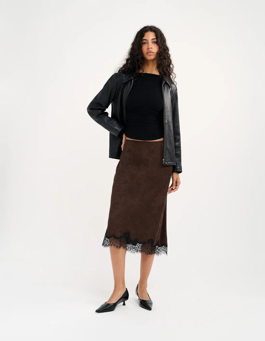 Lady Lace Midi Skirt