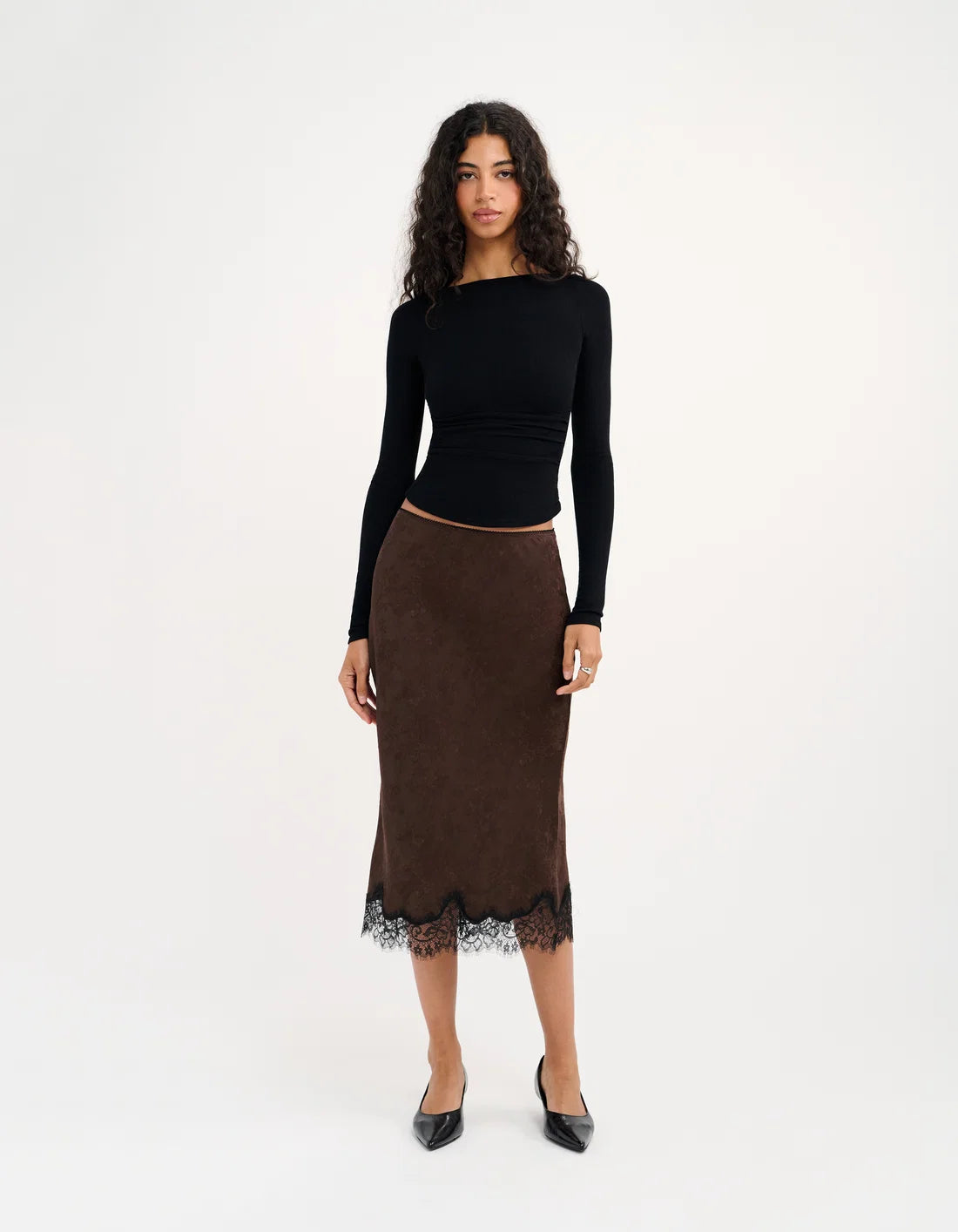 Lady Lace Midi Skirt