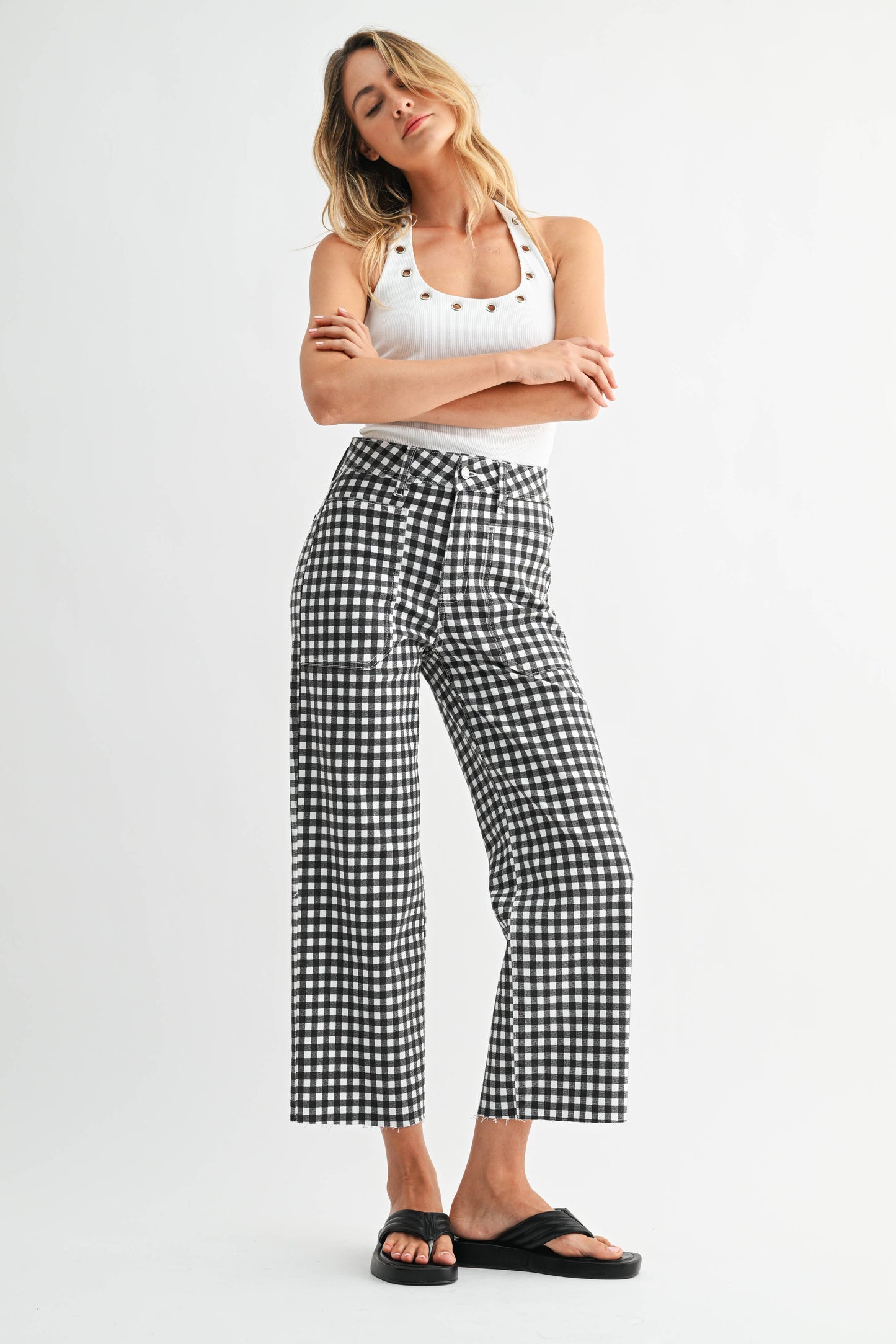 Nautical Wide Leg- Gingham