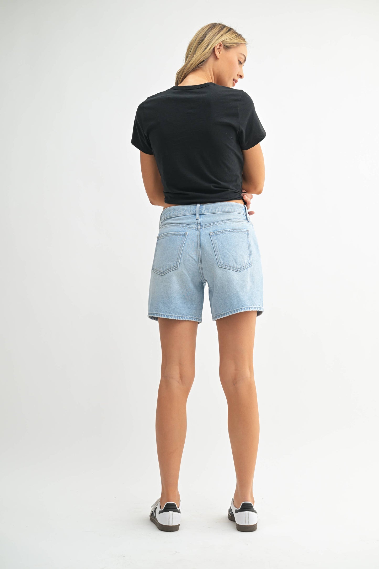 Tie Waist Longer Short- Light