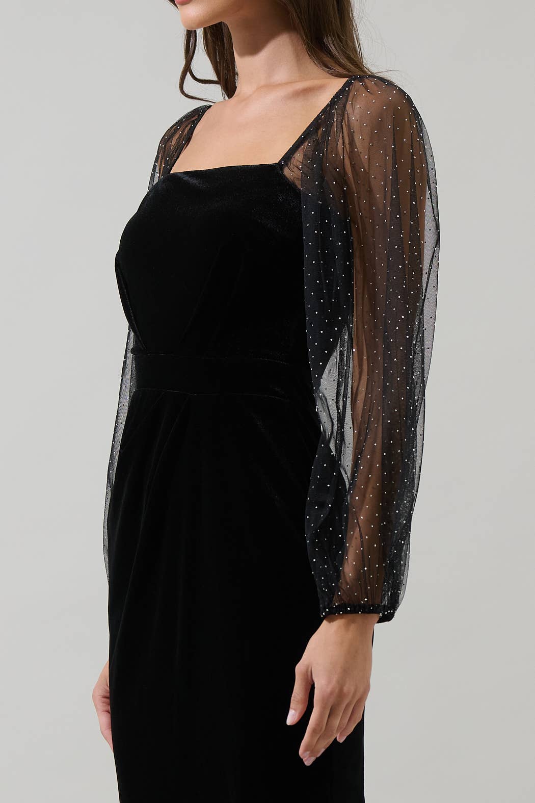 Karana Velvet Midi Dress