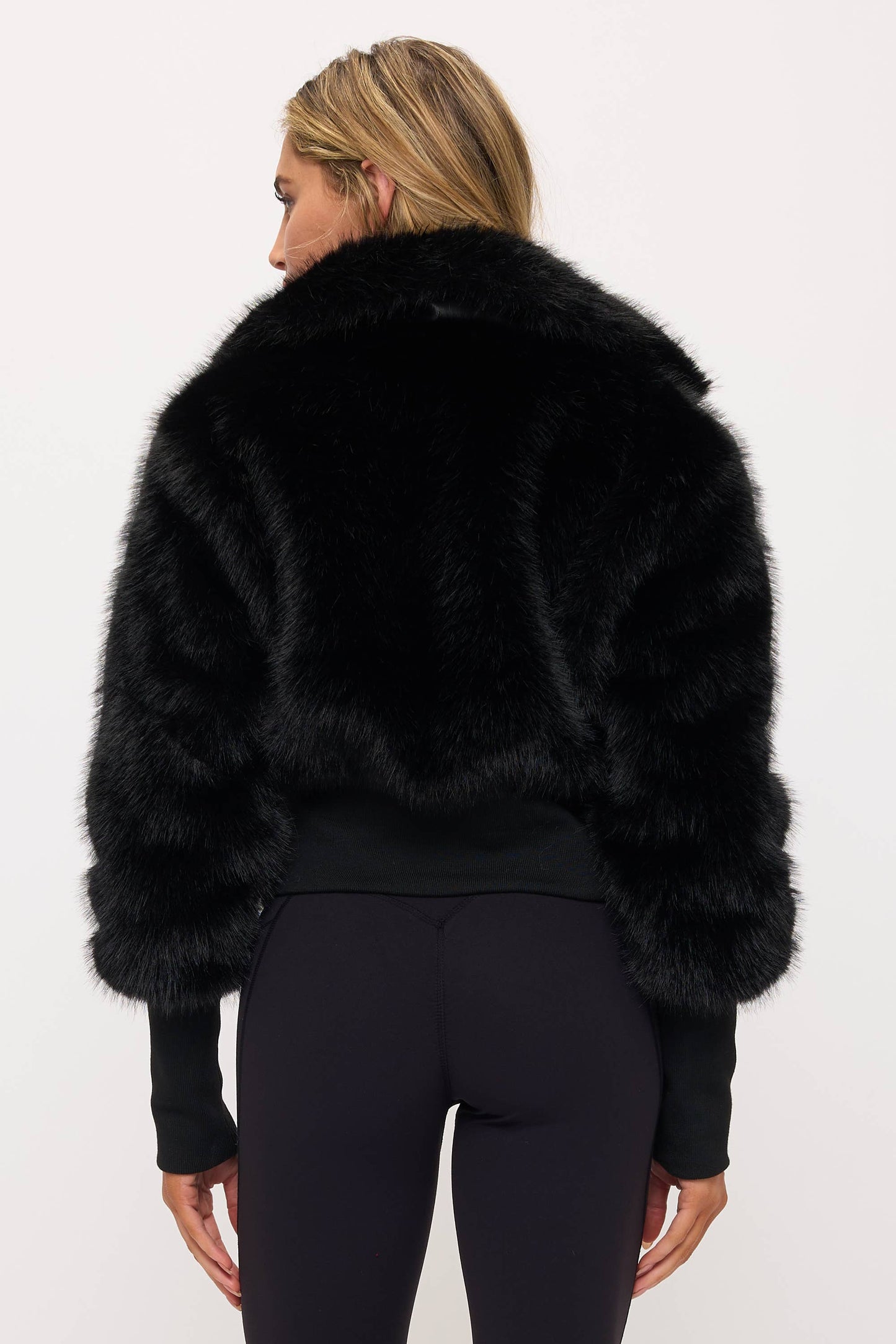 Faux Fur Moto Jacket