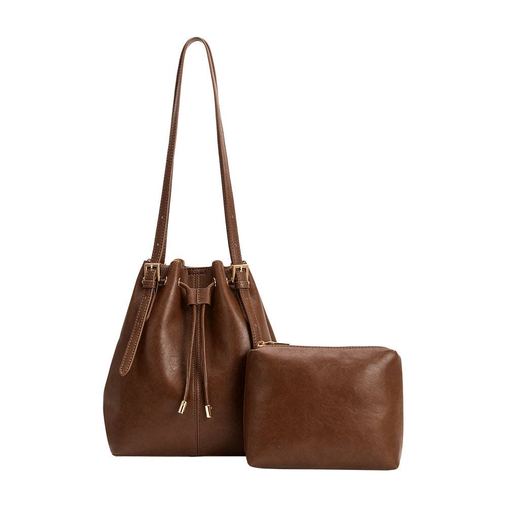 Sally Espresso Shoulder Bag