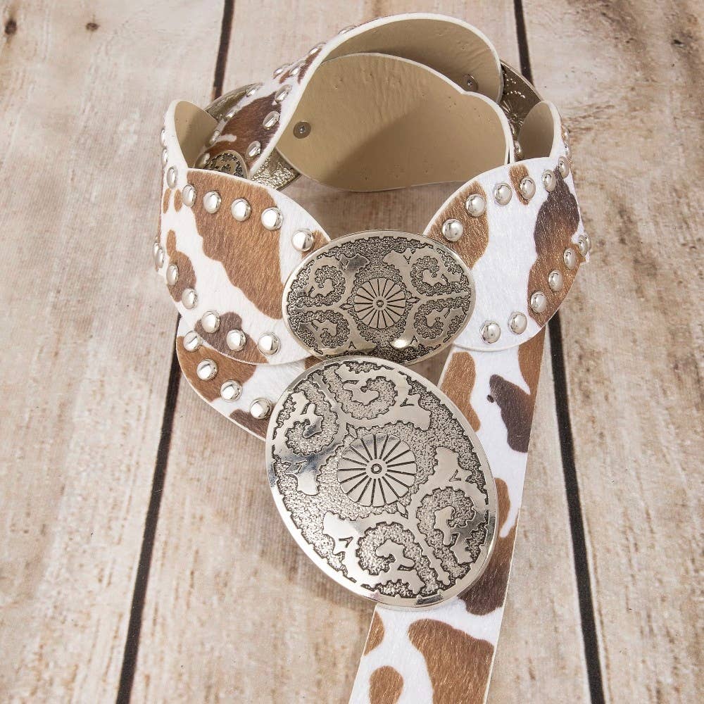 Western Concho Studded Belt