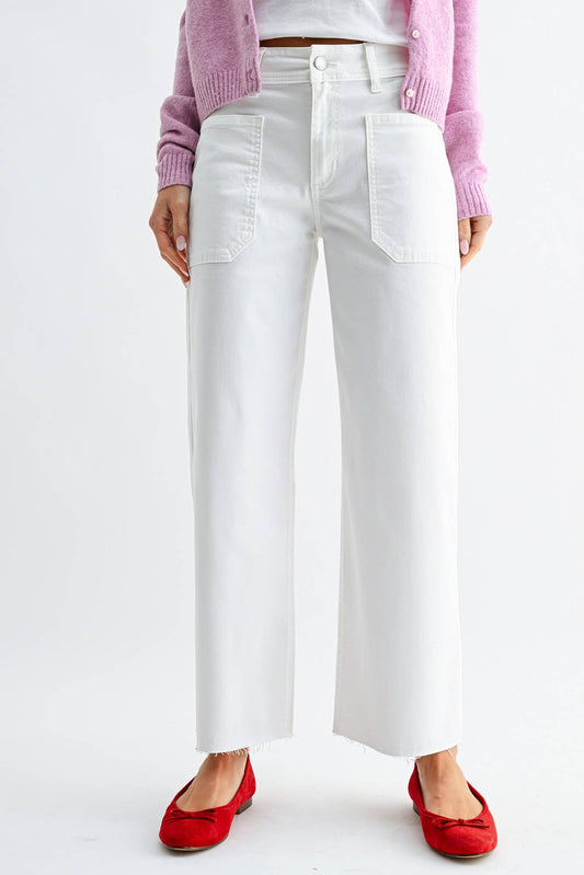 Utility Wide Leg- White