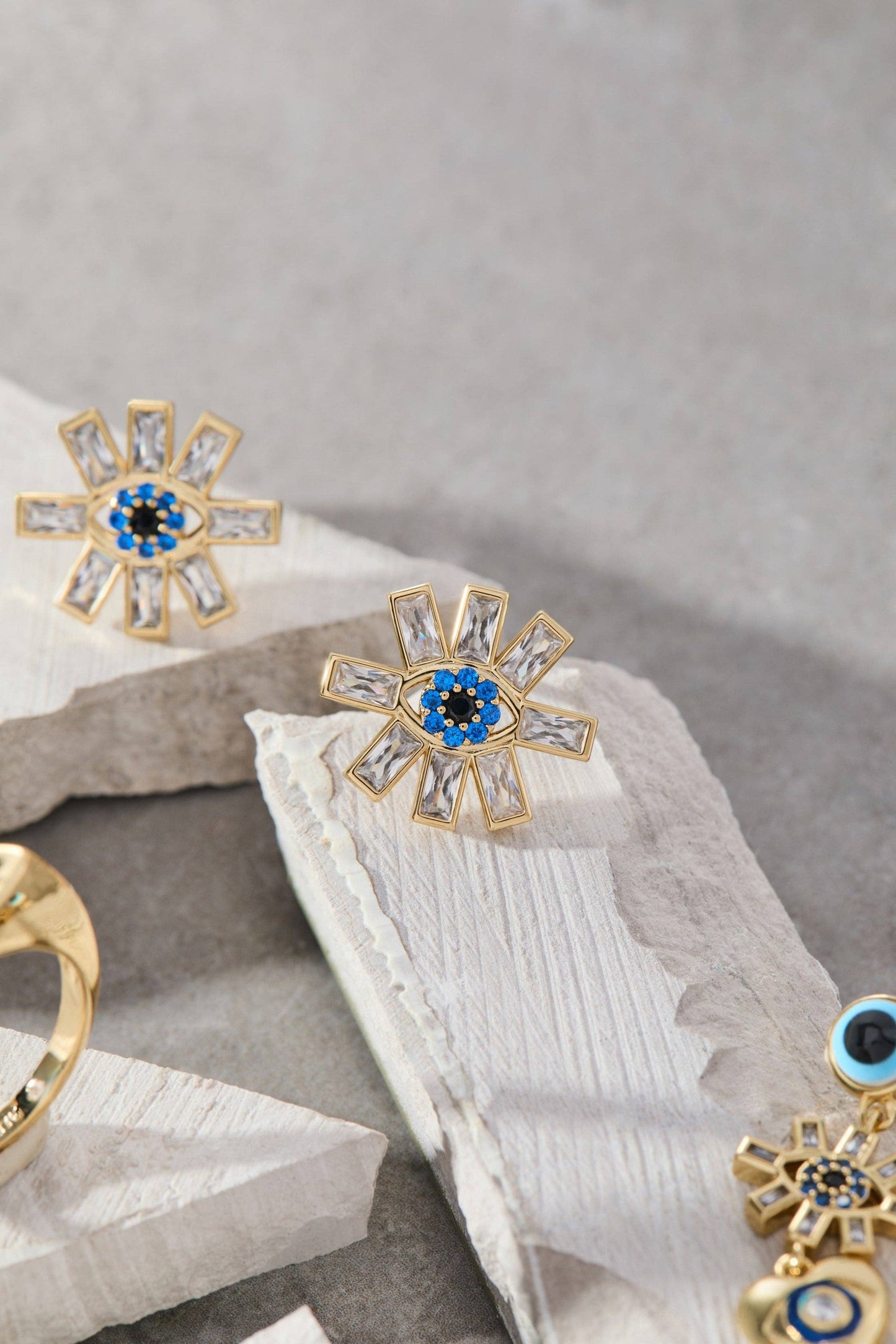 Evil Eye Statement Stud
