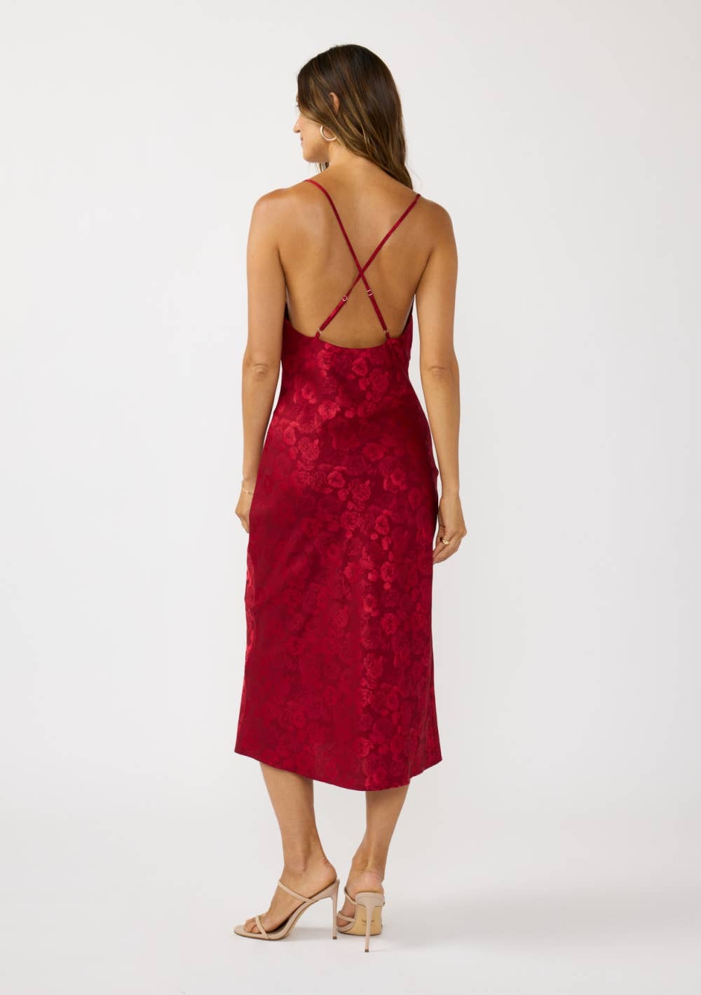 Rose Cowl Neck Slip Dress