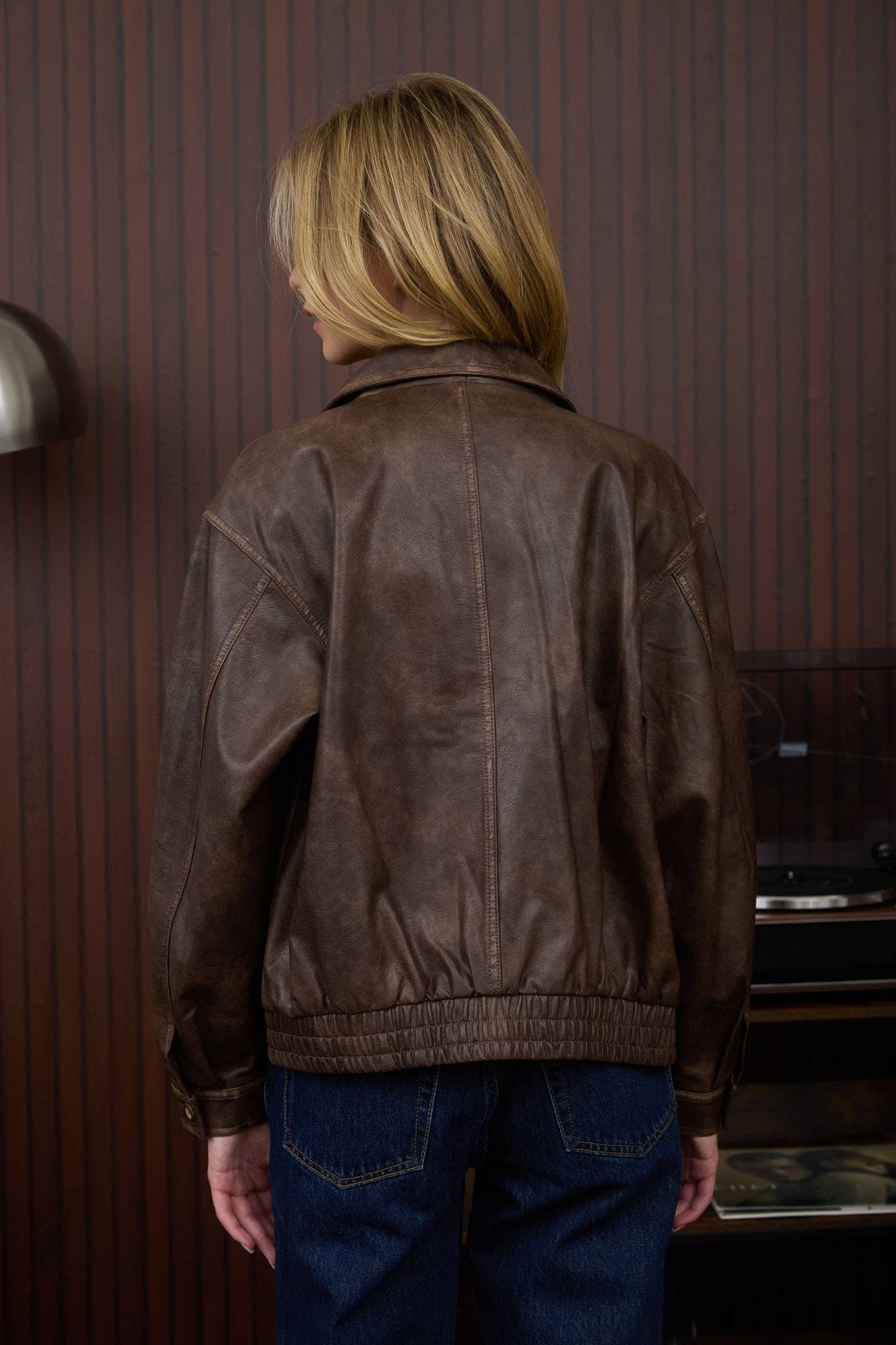 Bomber Faux Leather Jacket