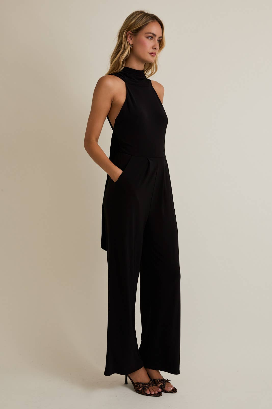 Mock Neck Jumpsuit