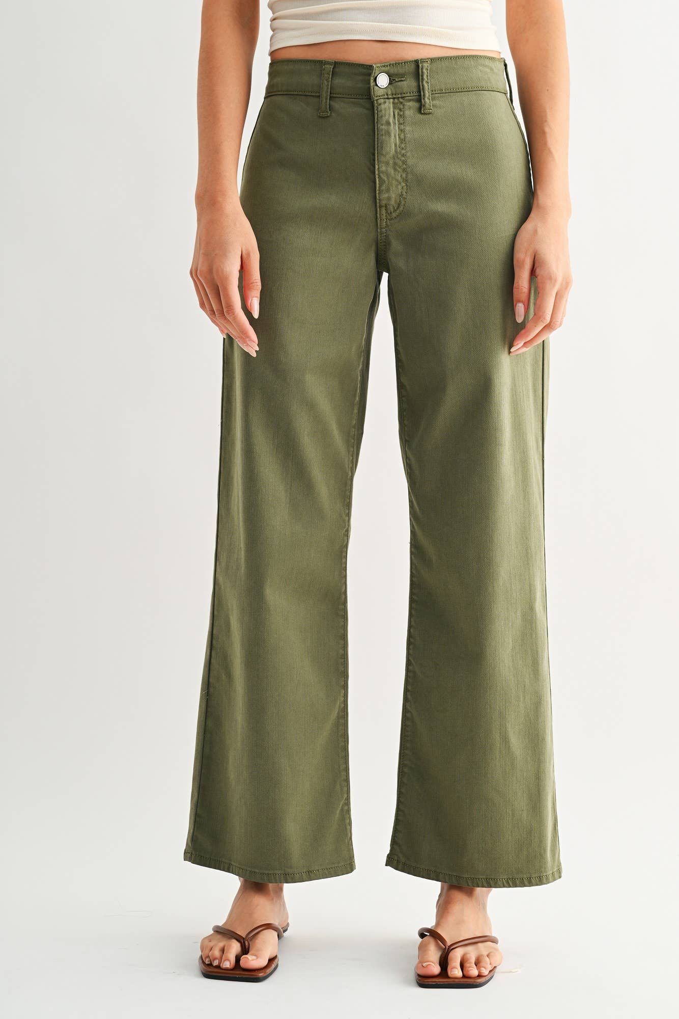 The Stretch Twill Trouser- Olive