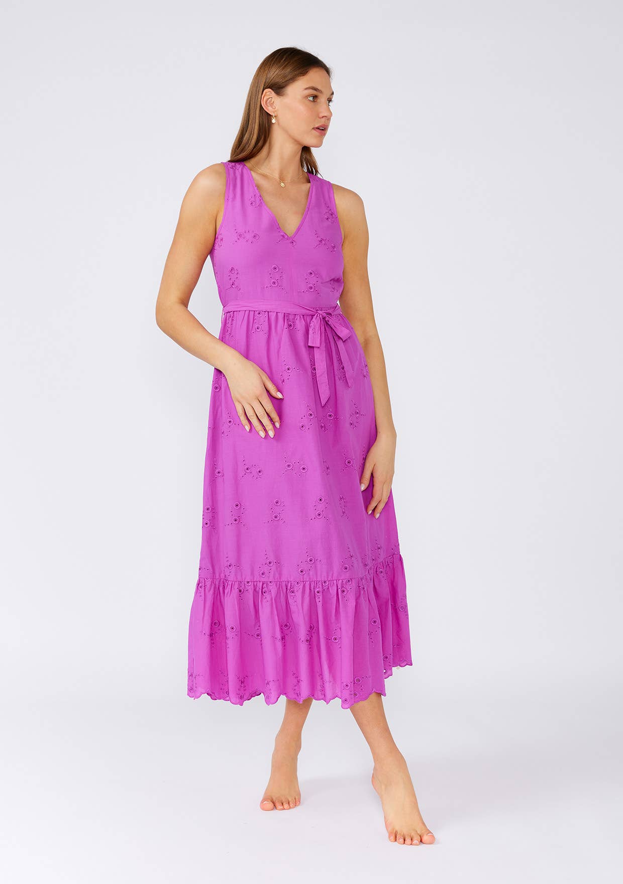 Forever Yours Embroidered Midi Dress