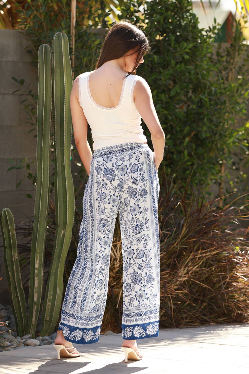 Capri Wide Leg Pants