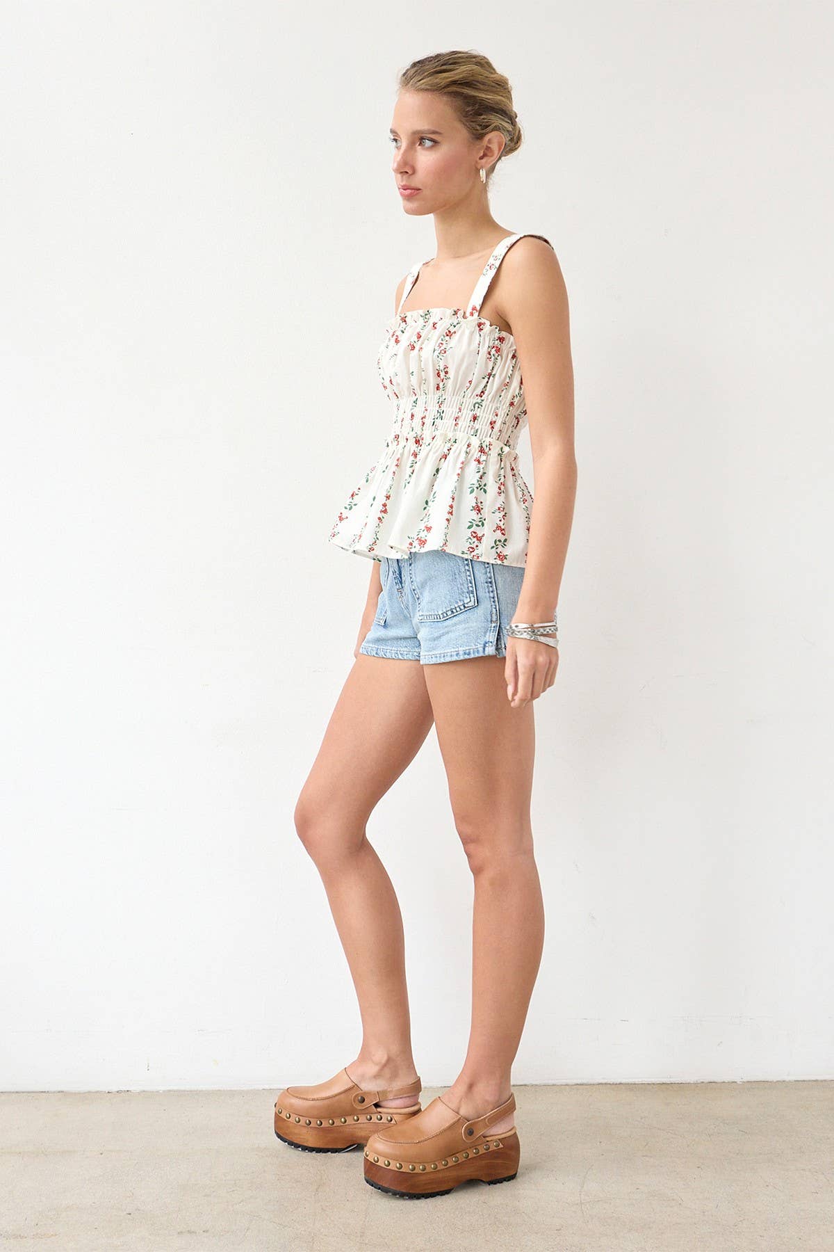 Floral Smocked Tank
