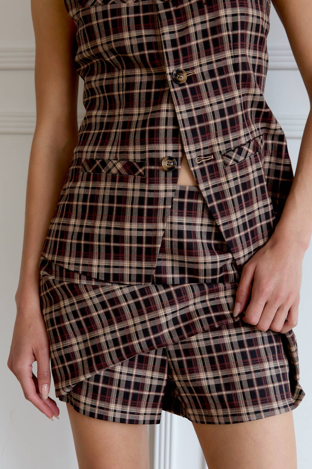 Sophia Plaid Skort