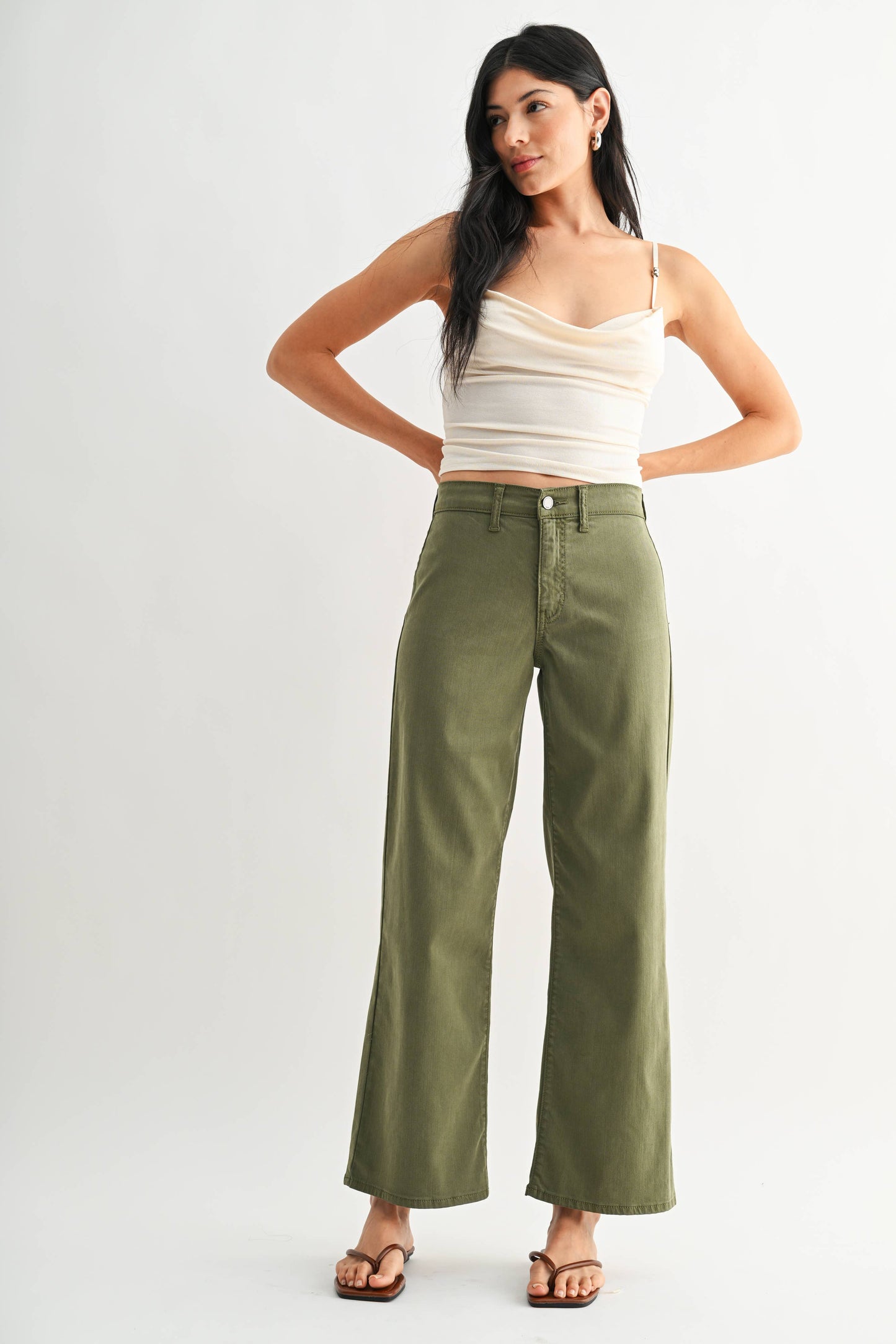 The Stretch Twill Trouser- Olive