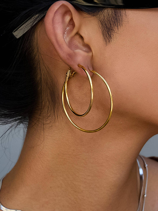 Eska Thin Hoop Earring