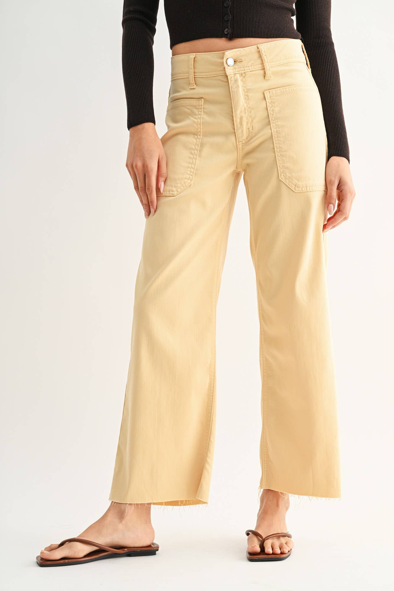 Utility Wide Leg- Butter