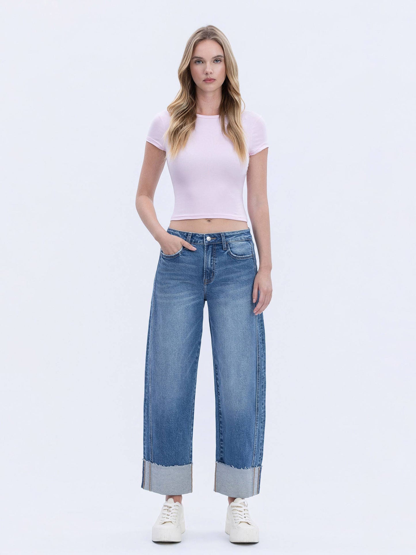 The Leo High Rise Barrel Cuffed