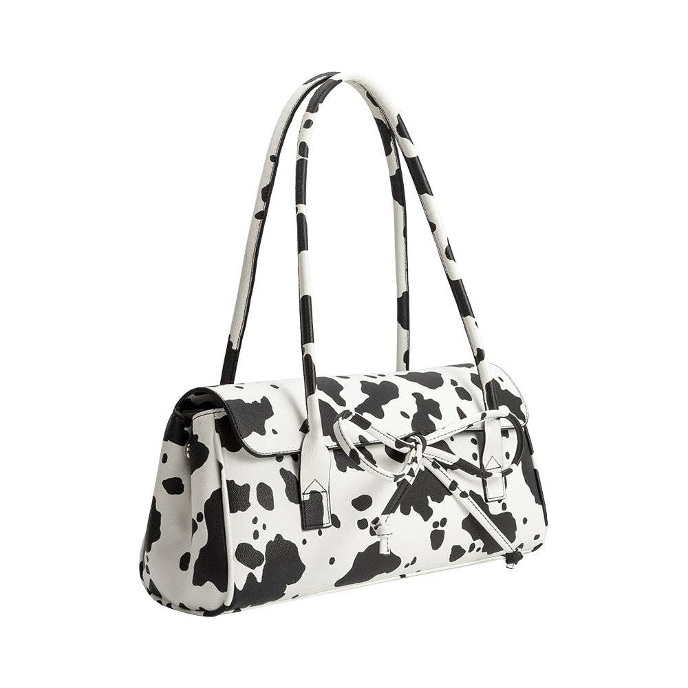 Bowie Cow Print Shoulder Bag