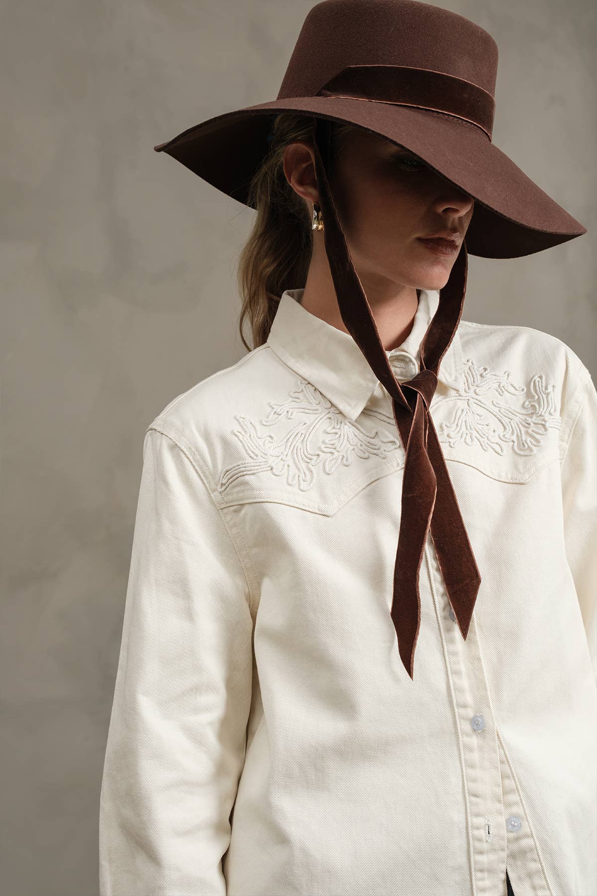 Embroidered Western Shirt