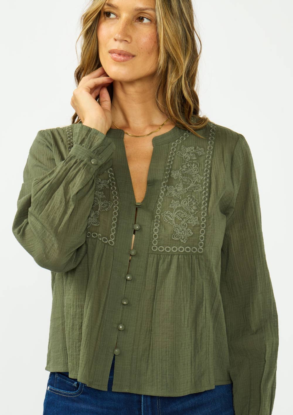 Adeline Embroidered Blouse