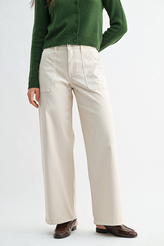 Utility Pocket Relaxed Twill- Ecru