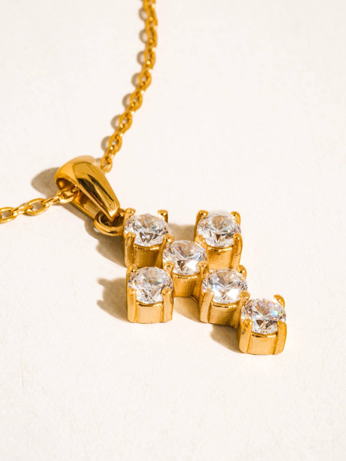 Raimon 18K Gold Dainty Cross Necklace