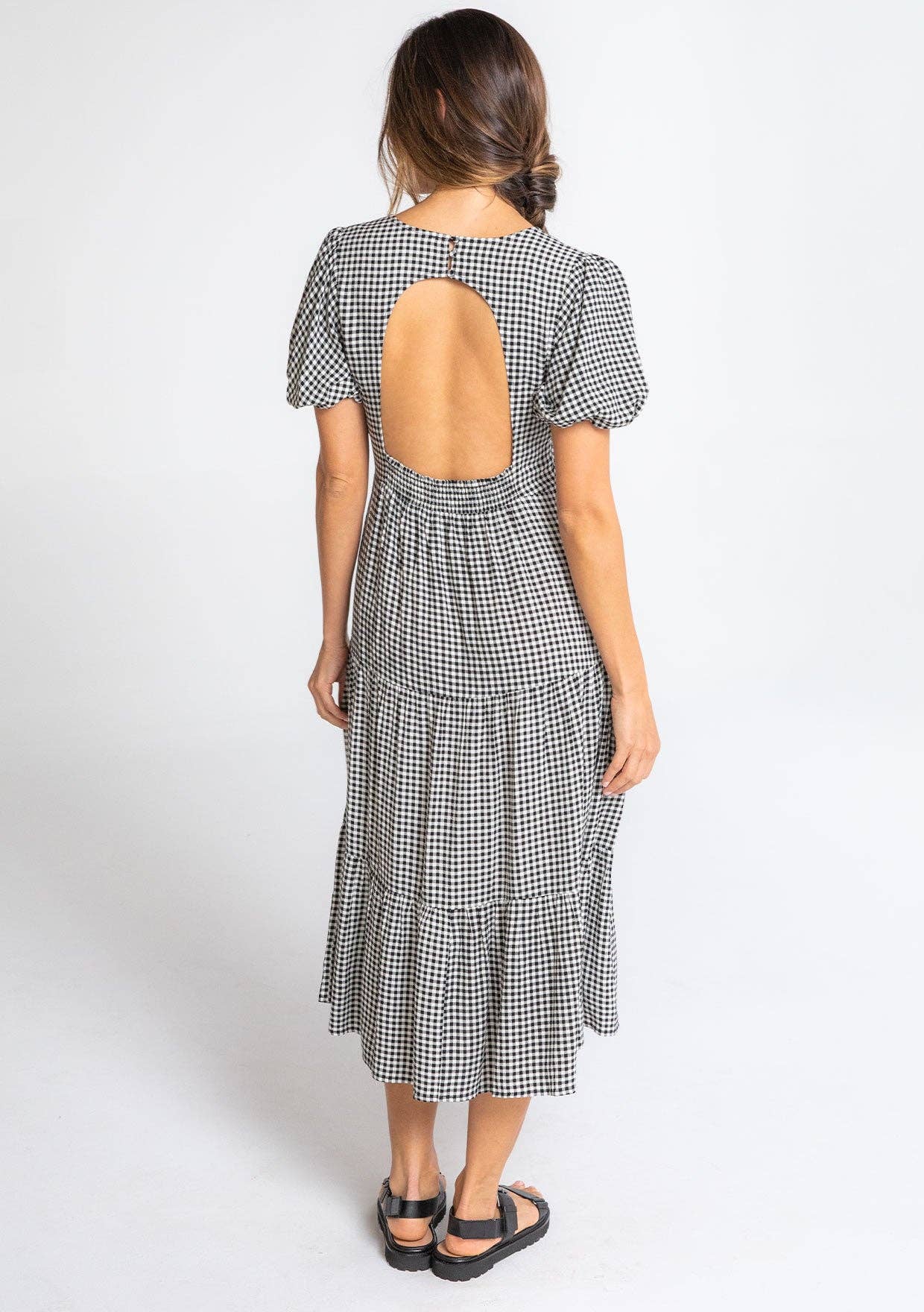 Lexi Gingham Midi Dress