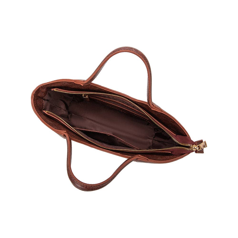 Kaylee Burgundy Top Handle Bag 