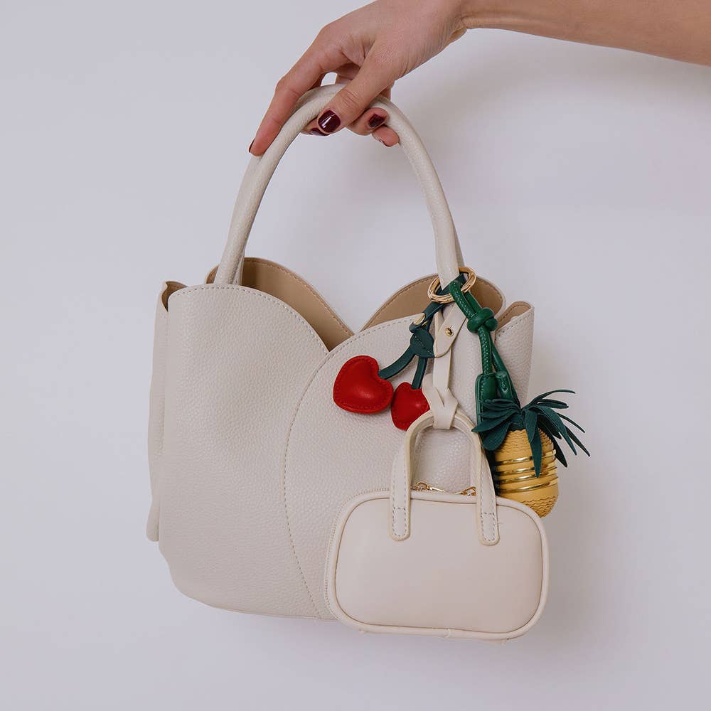 Tulip Bone Top Handle Bag