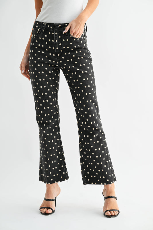 Polka Dot Crop Flare