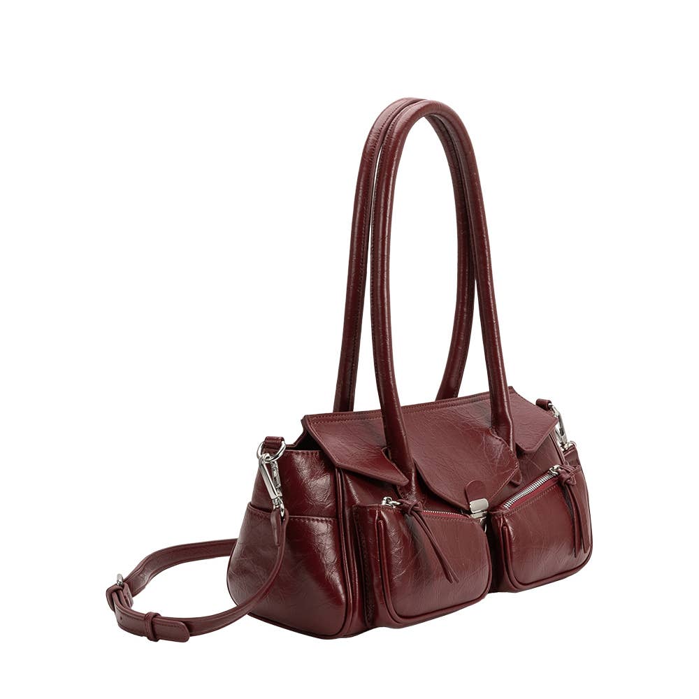 Ruthie Burgundy Shoulder Bag