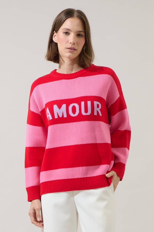 Amour Stripe Sweater