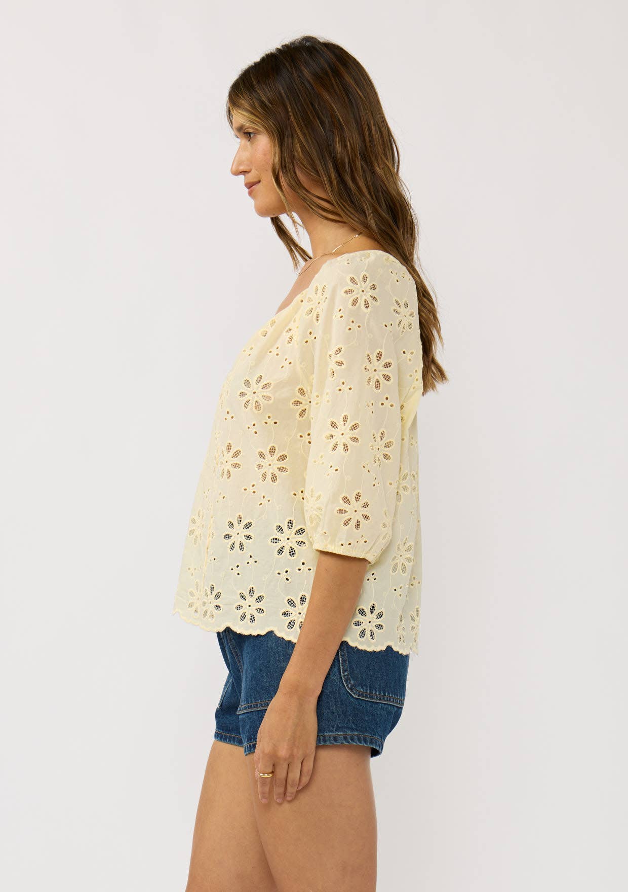 Nina Eyelet Top