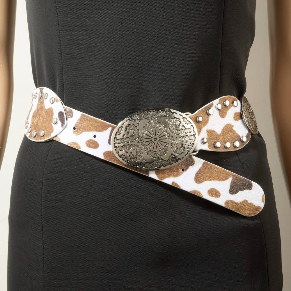 Western Concho Studded Belt