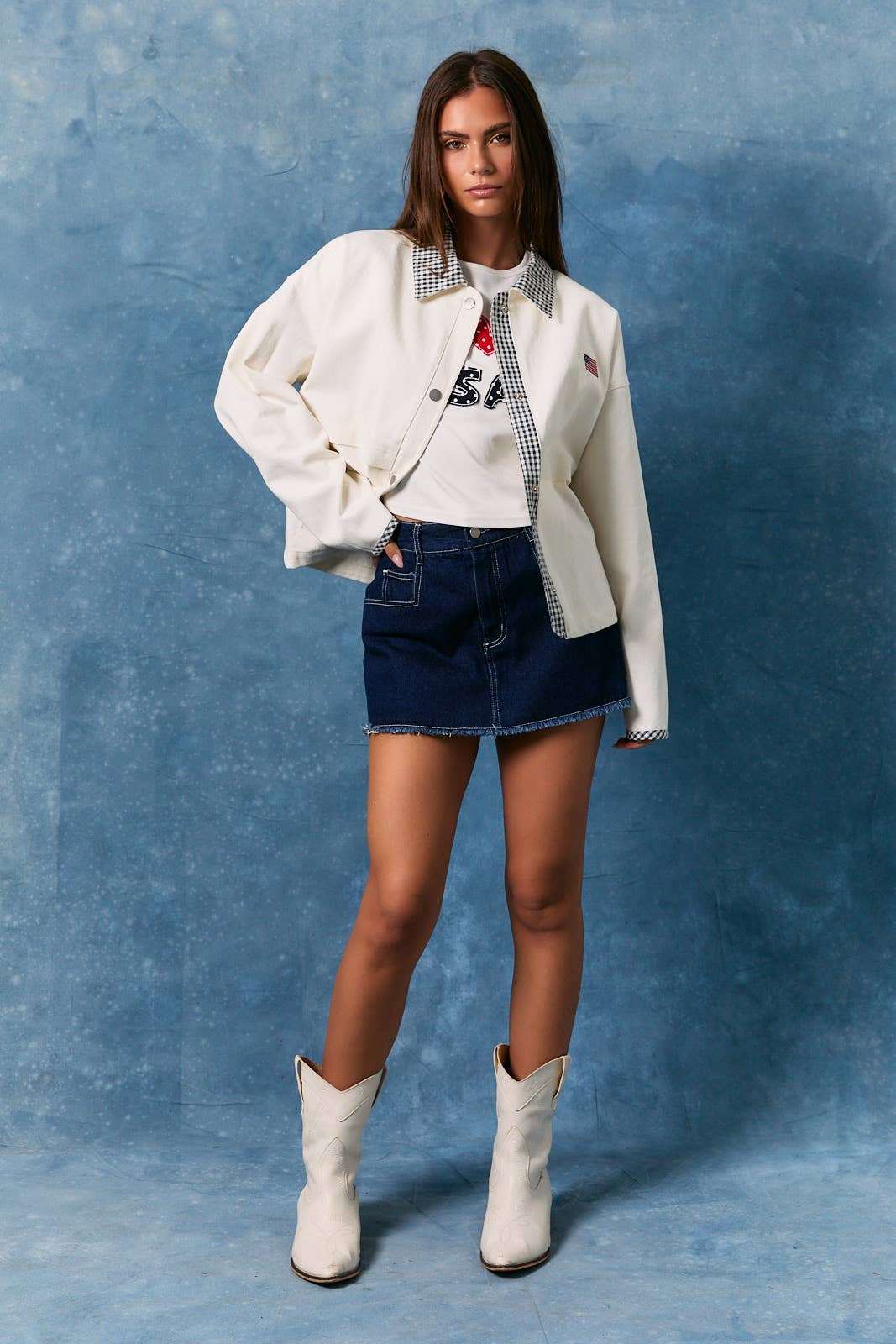 Gingham USA Cotton Jacket