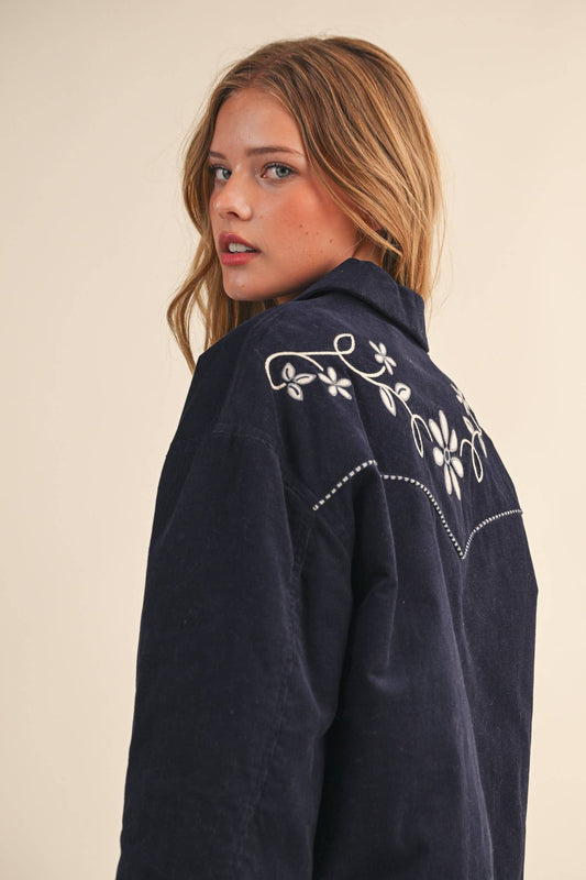 Heidi Floral Corduroy Jacket