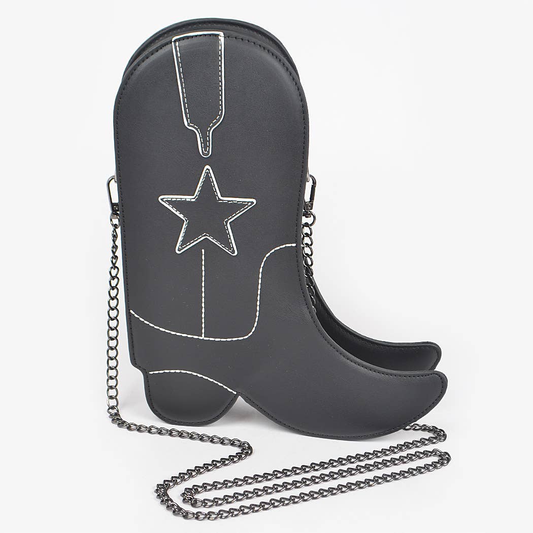 Cowboy Boots Crossbody Chain Bag
