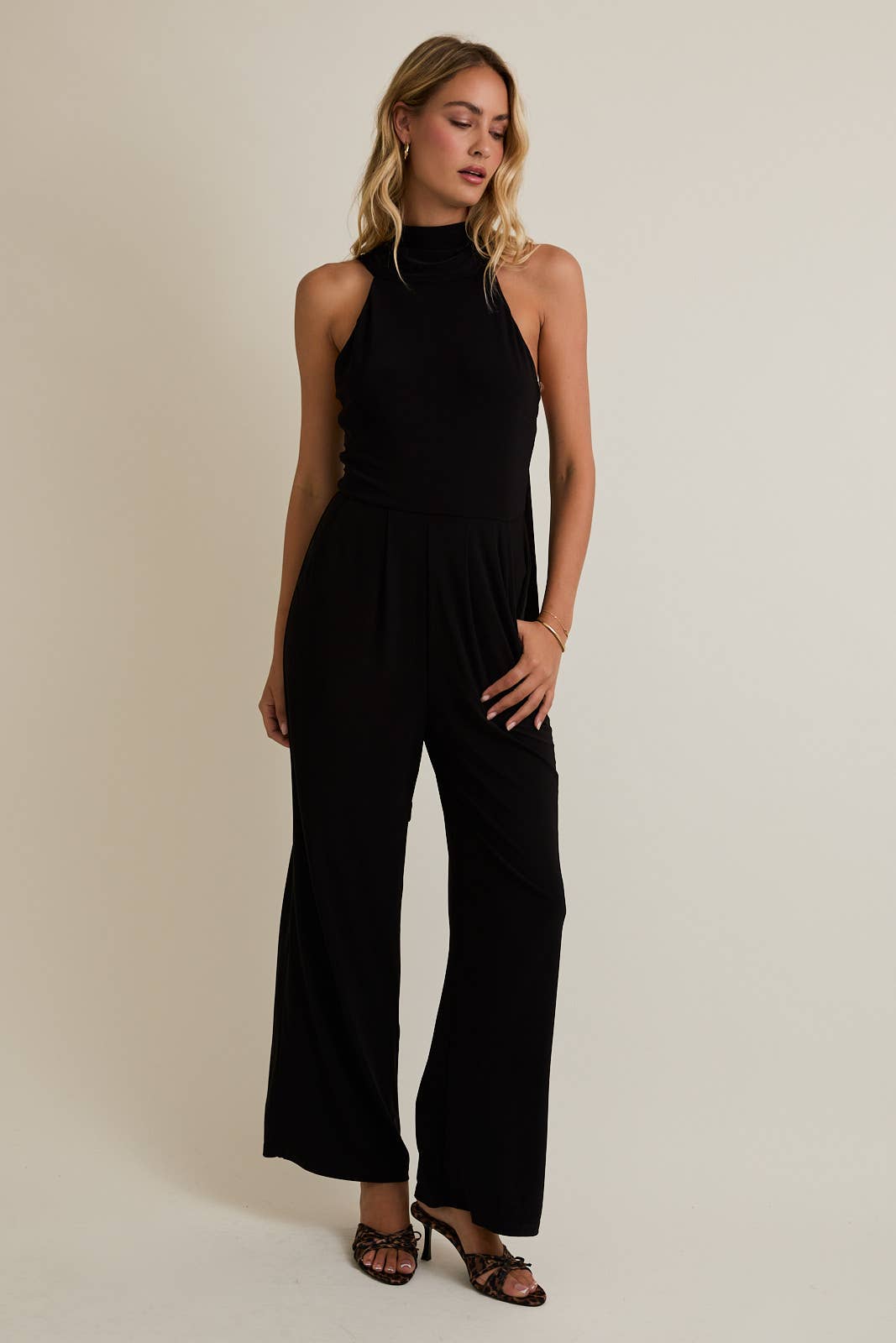 Mock Neck Jumpsuit