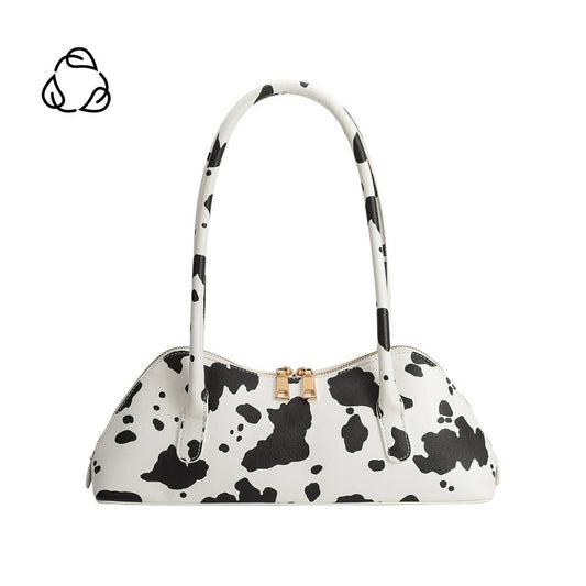Dakota Cow Print Shoulder Bag