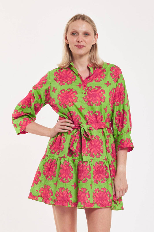 Alcee Baroque Tile Dress